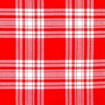 Menzies Red And White Modern Tartan Fabric