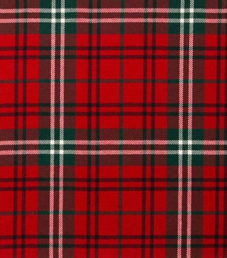 Morrison Red Modern Tartan Fabric