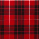 Munro Black And Red Tartan Fabric