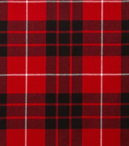 Munro Black And Red Tartan Fabric