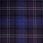 Navy Highland Granite Tartan Fabric