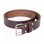 Scottish Handmade Brown Leather Kilt Belt