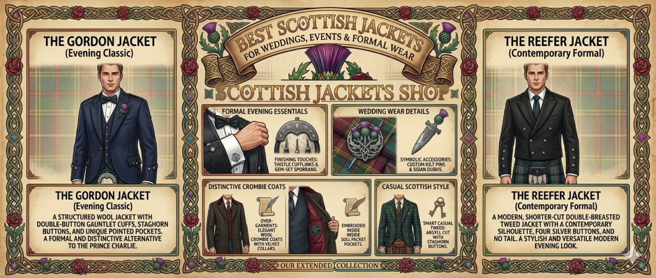 Best Scottish Jackets for Weddings, Events & Formal Wear