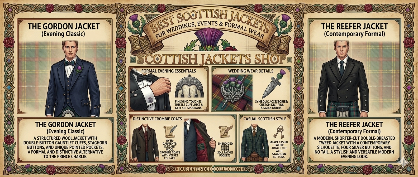Best Scottish Jackets for Weddings, Events & Formal Wear