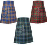 Tartan Utility Kilt Cargo Pockets Kilts for Men
