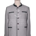 Men's Scottish Grey and Green Wool German Jackets