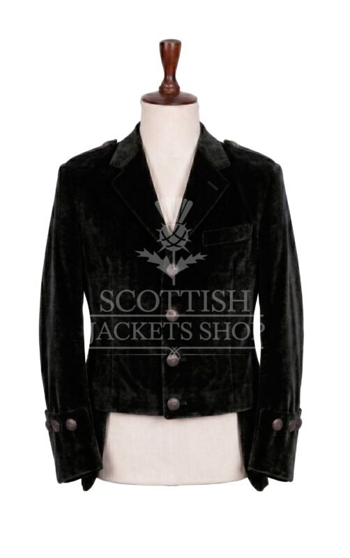 Black Velvet Balmoral Doublet Jacket