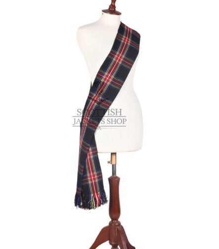Black Stewart Tartan Women Sashes