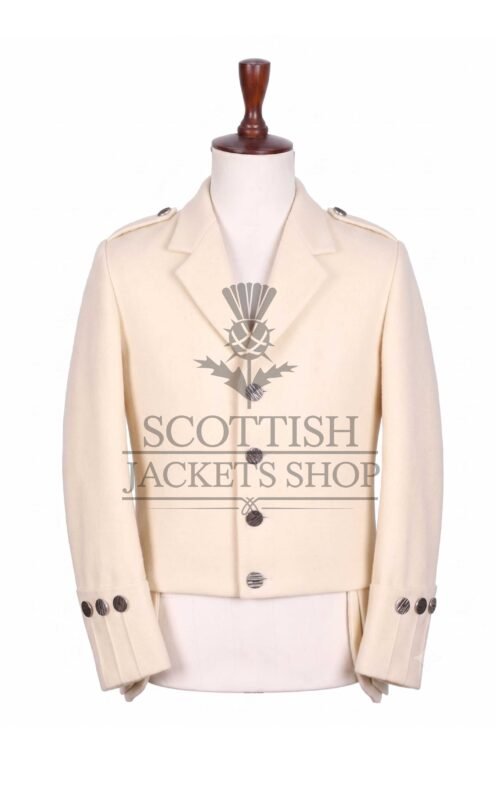 Cream Wool Balmoral Doublet Jacket