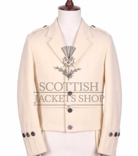 Cream Wool Balmoral Doublet Jacket