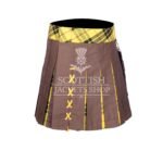 Women's Macleod of Lewis Tartan Brown Hybrid Mini Skirt