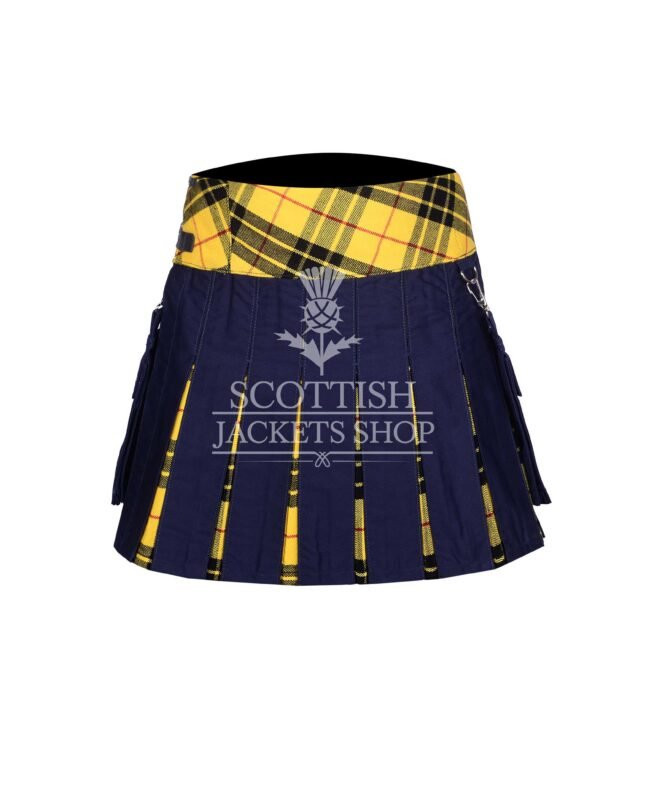 Women's Macleod of Lewis Tartan Navy Hybrid Mini Skirt