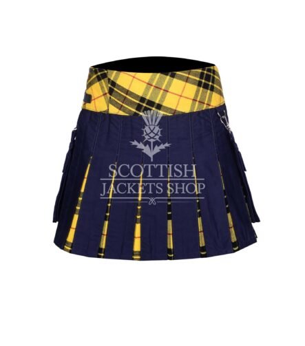 Women's Macleod of Lewis Tartan Navy Hybrid Mini Skirt