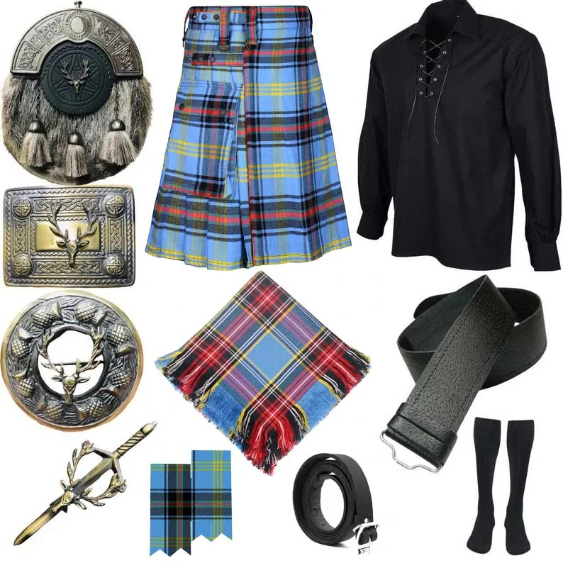 Men’s Scottish Caual Kilt Outfit