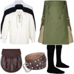 Men’s Scottish Caual Kilt Outfit