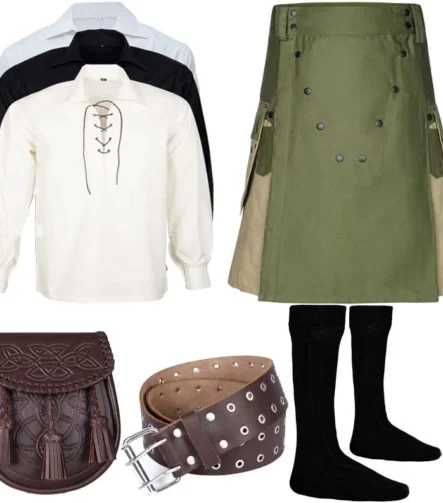 Men’s Scottish Caual Kilt Outfit