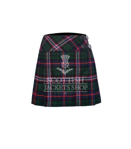 National Tartan Mini Skirt For Women