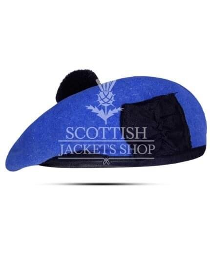 Royal Blue Wool Balmoral Cap