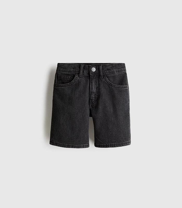 Black denim shorts - Image 1