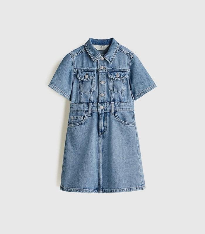 Cotton denim dress - Image 1