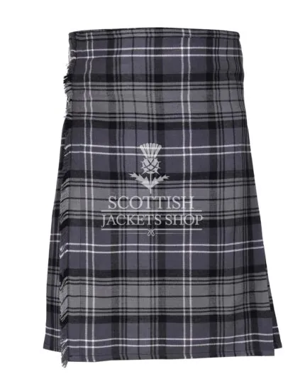 Hamilton Grey Tartan 8 Yard Kilt