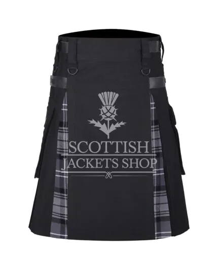 Hamilton Gray Tartan Hybrid Kilt