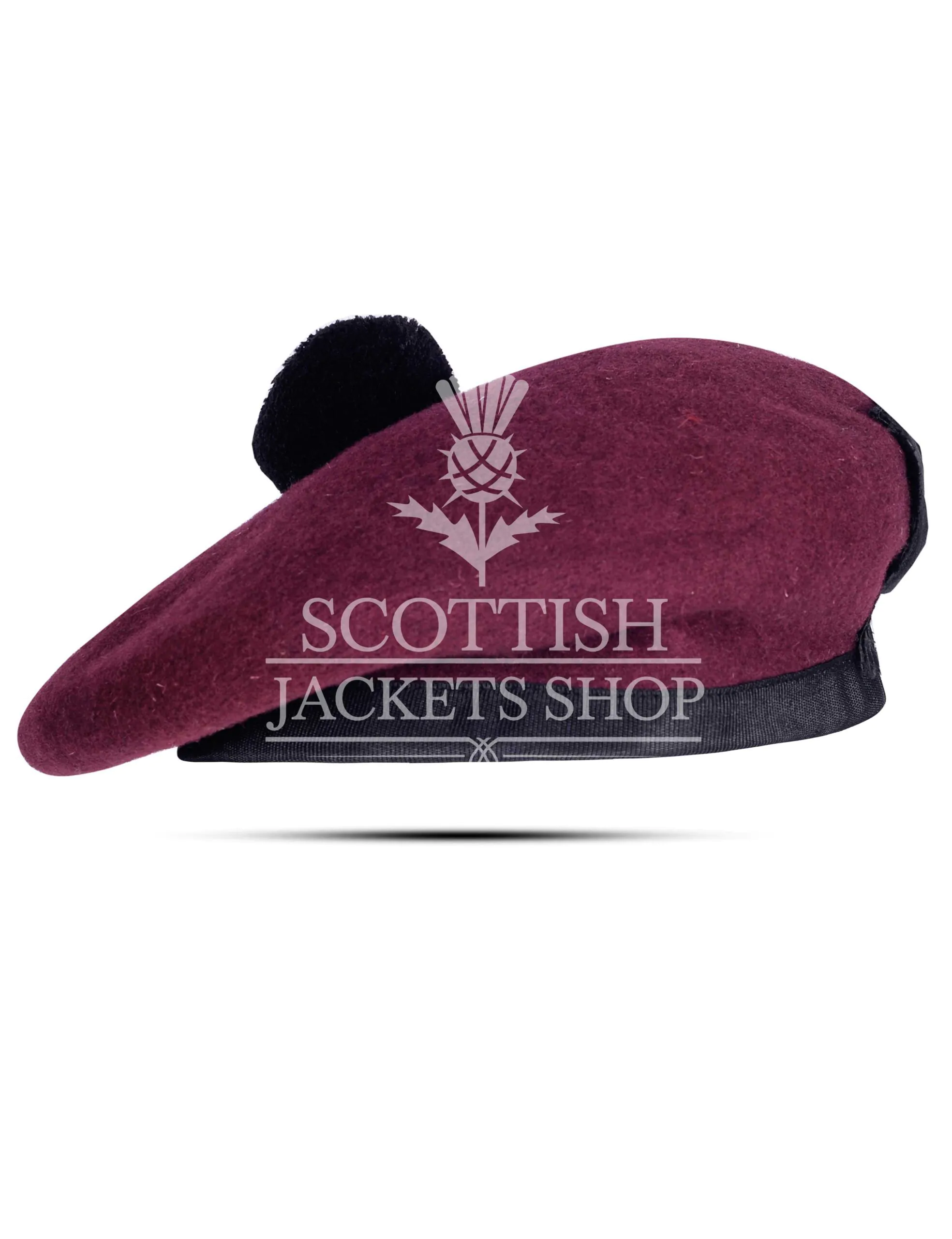 Maroon Wool Balmoral Hat Maroon Wool Balmoral Hat