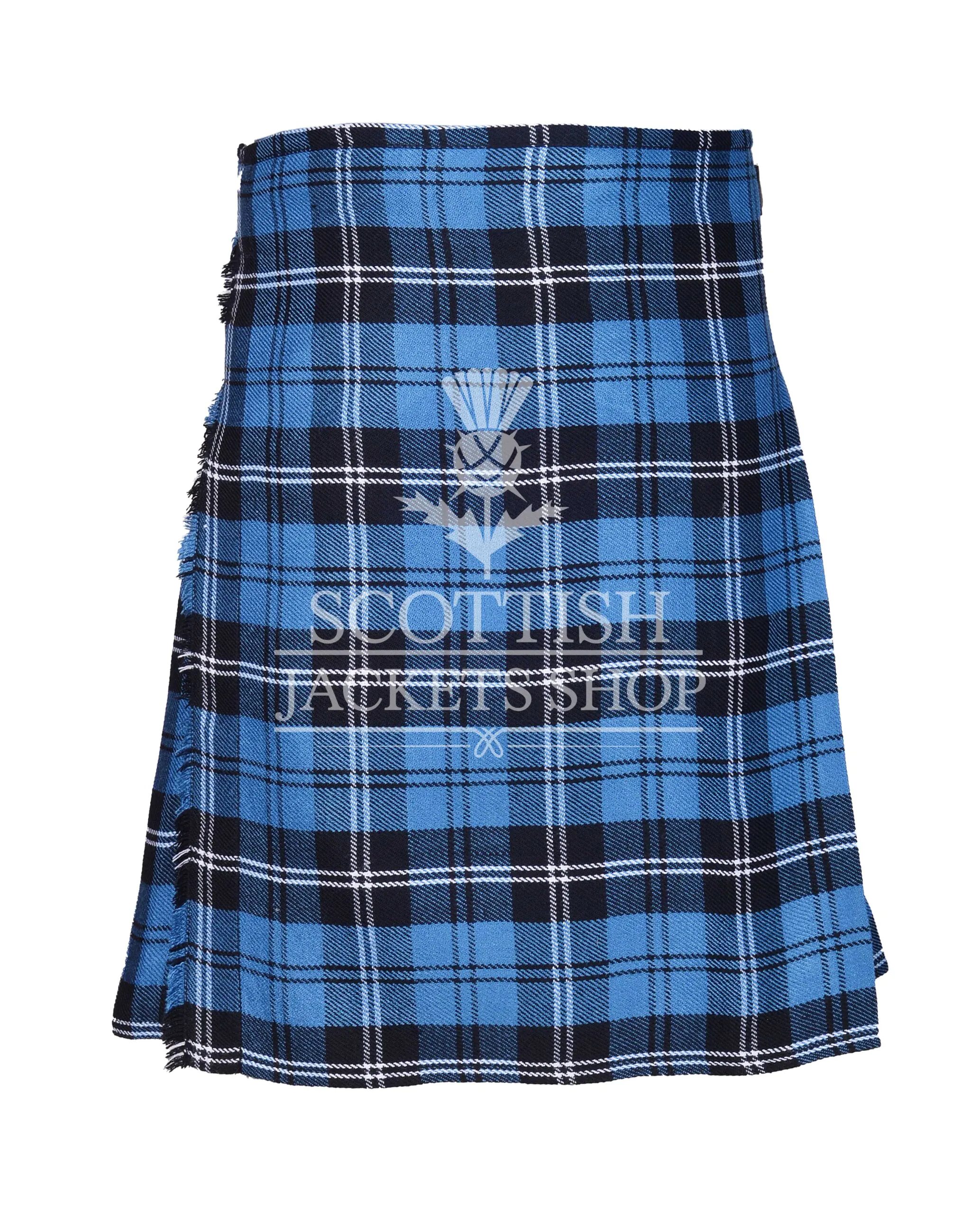 Ramsey Blue Hunting Tartan 8 Yard Kilt