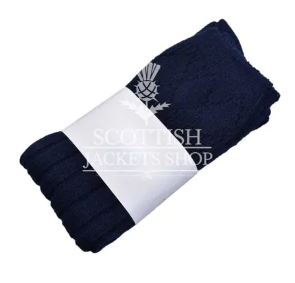 Navy Blue kilt Socks