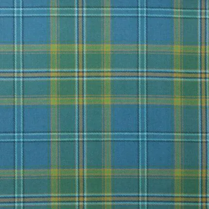 All Ireland Blue Irish Tartan Fabric
