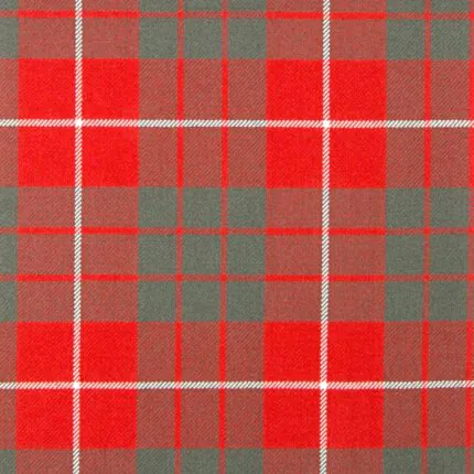 Hamilton Red Weathered Tartan Fabric
