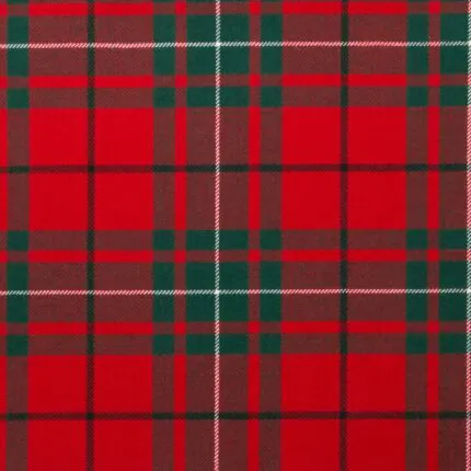 MacAuley Red Modern Tartan Fabric